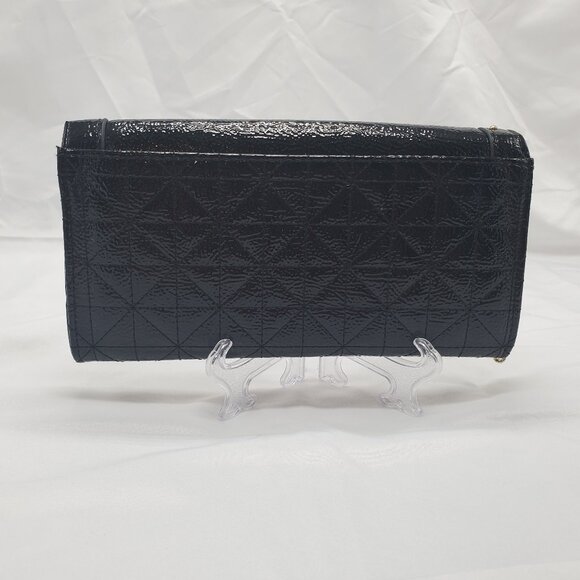 Studded Black Wallet With Removable Chain and Pink Interior - Picture 2 of 7